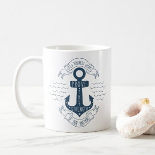 Attitude Quote Motivational Success Dreams Anchor Coffee Mug