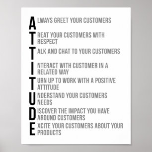 Attitude Quotes Poster