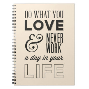 Attitude, Successs, Work, Motivational Life Quote Notebook