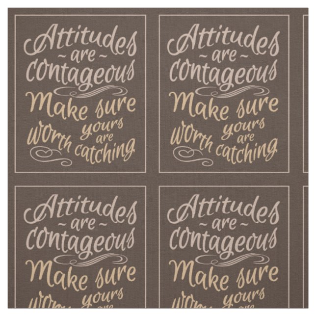 ATTITUDES motivational fabric (Swatch)