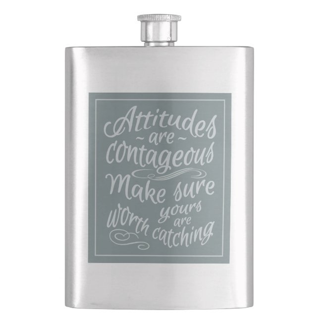ATTITUDES motivational flask (Front)