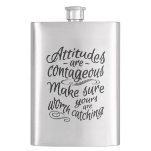 ATTITUDES motivational flask