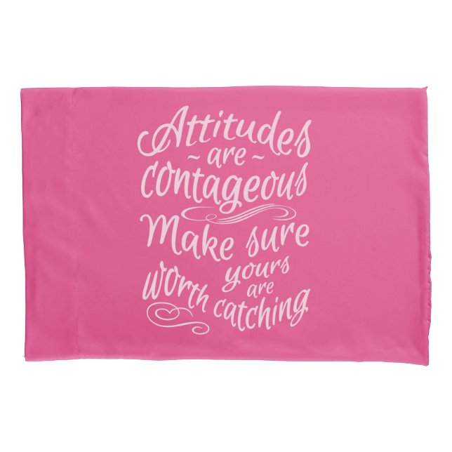 ATTITUDES motivational pillow cases (Front)