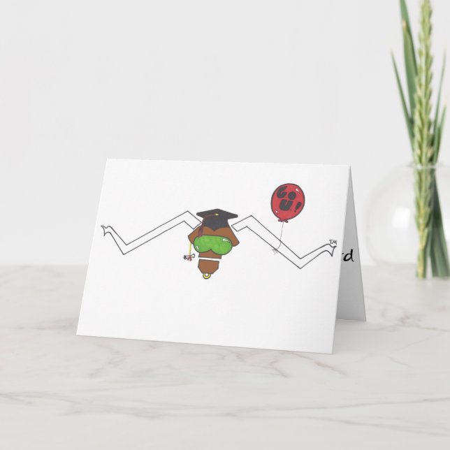 Attitudinous Animals® Lone Star Steer Graduation Card (Front)