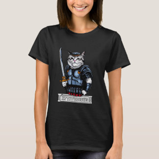 ATTITUDIOUS Cat Greek Roman God Gladiator Attitude T-Shirt
