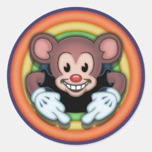 Attitudy Mouse Classic Round Sticker