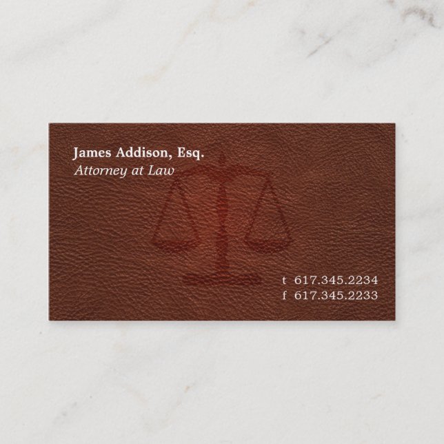 Attorney 102 business card (Front)