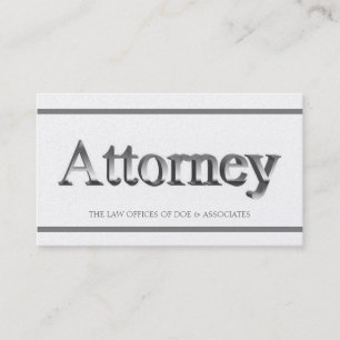 Attorney 3D Stripes Golden Business Card