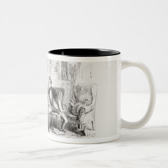 Attorney and Client, fortitude and impatience Two-Tone Coffee Mug (Right)