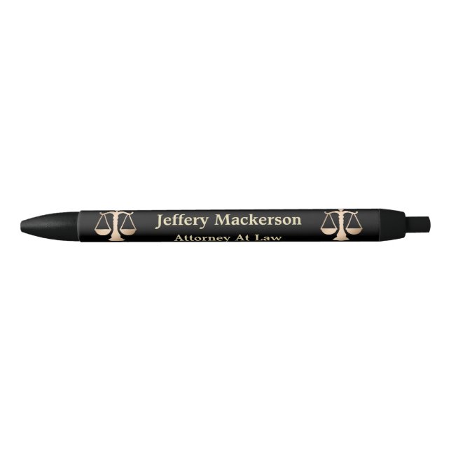 Attorney At Law Black Ink Pen (Front)