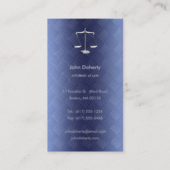ATTORNEY AT LAW BUSINESS CARD (Front)