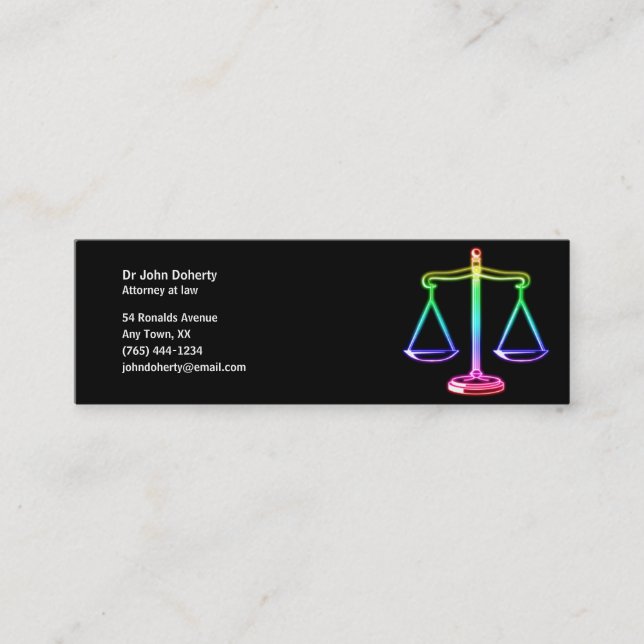 ATTORNEY AT LAW - Business Card (Front)