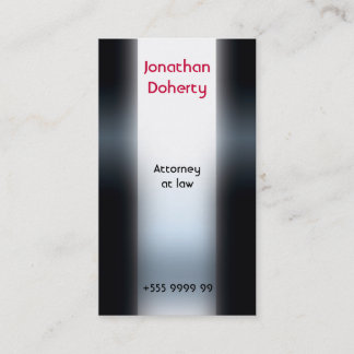 Attorney at law business card