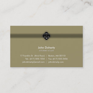 ATTORNEY AT LAW - Business Card
