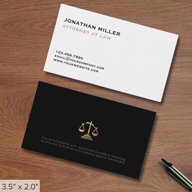 Attorney at Law Business Card (Creator Uploaded)