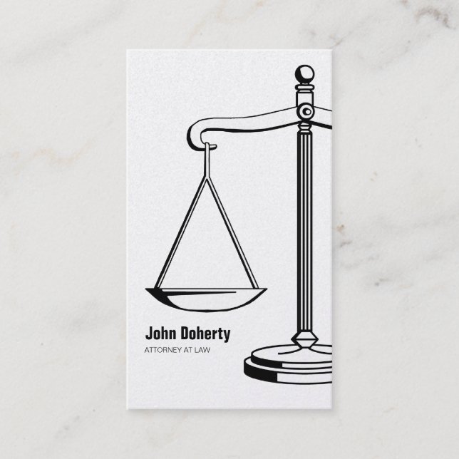 ATTORNEY AT LAW - Business Card (Front)