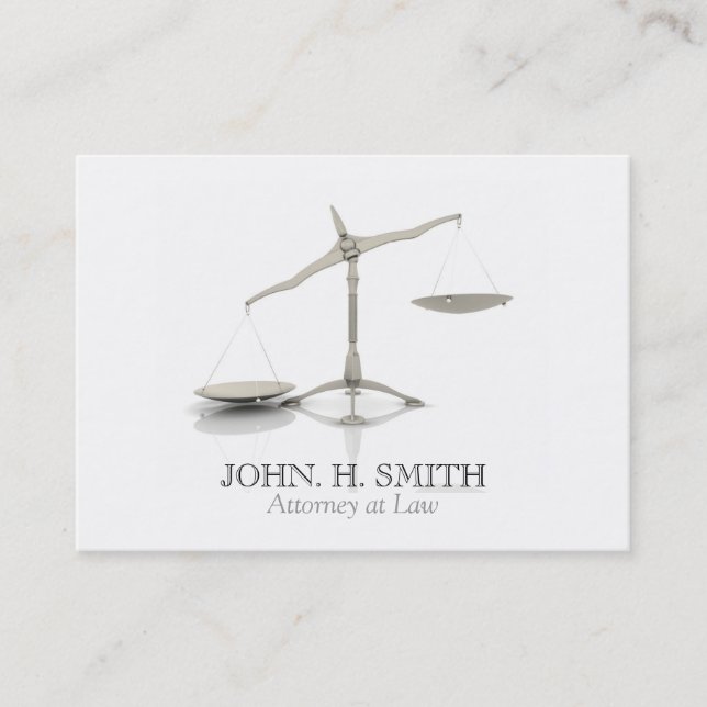 Attorney at Law Business Card (Front)
