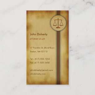 ATTORNEY AT LAW BUSINESS CARD