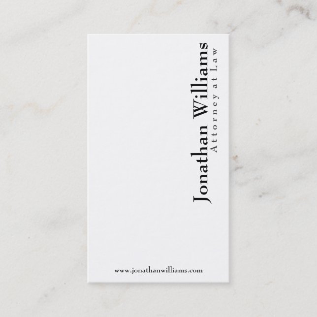 Attorney at Law - Business Cards (Front)