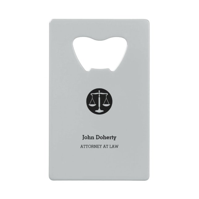 Attorney at Law | Classic Scales of Justice (Front)