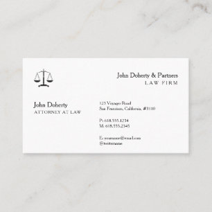 Attorney at Law Classy Business Card