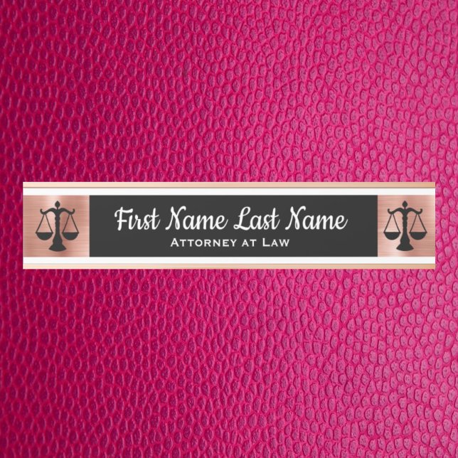Attorney at Law Door Signs Lawyer Rose Gold (Creator Uploaded)