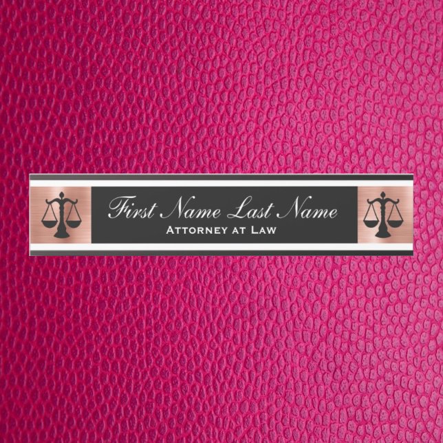 Attorney at Law Door Signs Lawyer Rose Gold (Creator Uploaded)