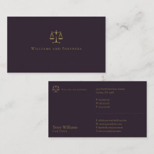 ATTORNEY AT LAW   Elegant Business Card