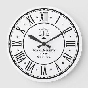 ATTORNEY AT LAW   Elegant Classy Gift Large Clock