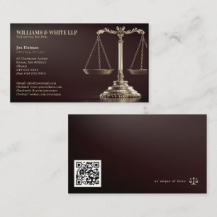 Attorney at Law Elegant Professional Business Card