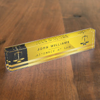 Attorney At Law Gold Black Legal Scale Judicial