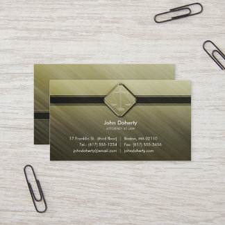 ATTORNEY AT LAW | Green Business Card