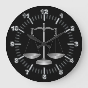 Attorney at law large clock