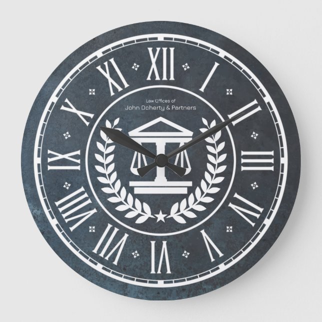 Attorney at Law | Law Office Large Clock (Front)