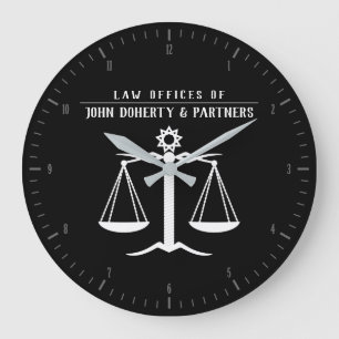 Attorney at Law   Law Office Large Clock
