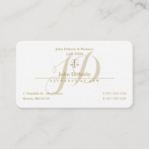 Attorney at Law Lawyer Business Card
