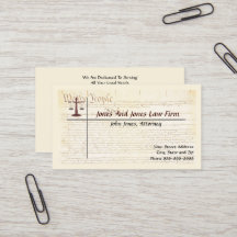 Attorney At Law Lawyer Business Card