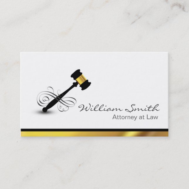 Attorney AT Law/Lawyer Business Card (Front)
