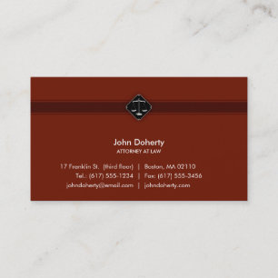 Attorney at Law Lawyer Business Card