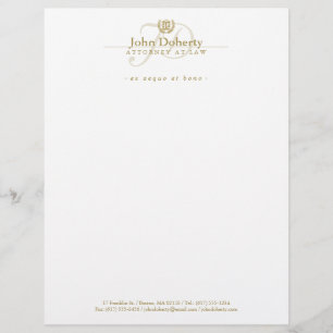 Attorney at Law   Lawyer Custom Letterhead
