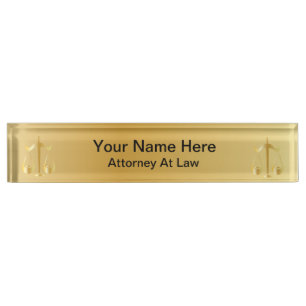 Attorney at Law   Lawyer Nameplate