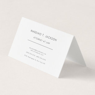 Attorney at Law Linen Minimalist Professional Business Card