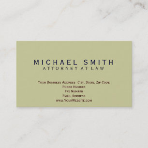 Attorney at Law Minimal Business Card