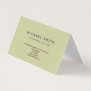Attorney at Law Minimal Business Card