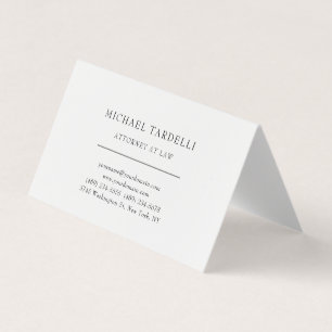 Attorney at Law Minimalist Classical Pro Business Card