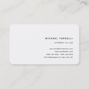 Attorney at Law Minimalist Classical Professional Business Card