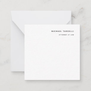 Attorney at Law Minimalist Classical Professional Card
