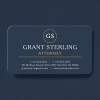 Attorney at Law Navy Blue Professional