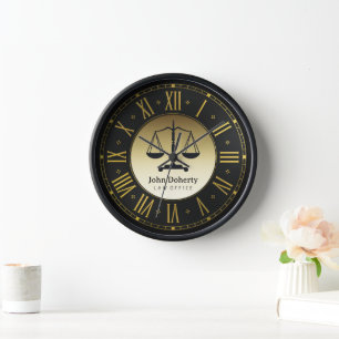 ATTORNEY AT LAW   Personalizable Clock