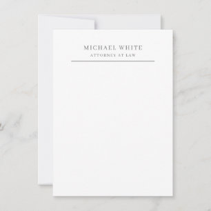 Attorney at Law Plain Minimalist Classical Pro Card